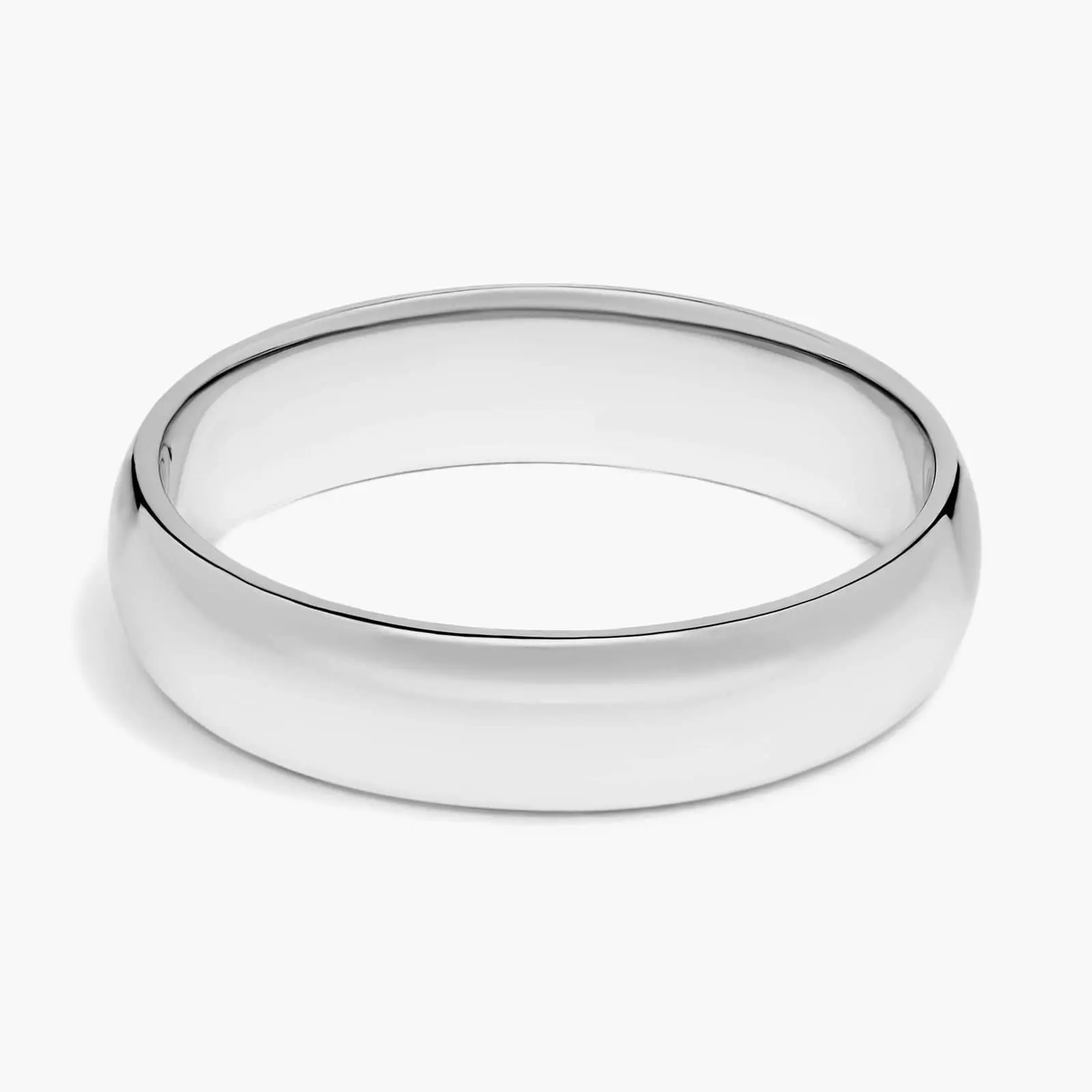Stephea 5mm Comfort Fit Men’s Wedding Band – Platinum