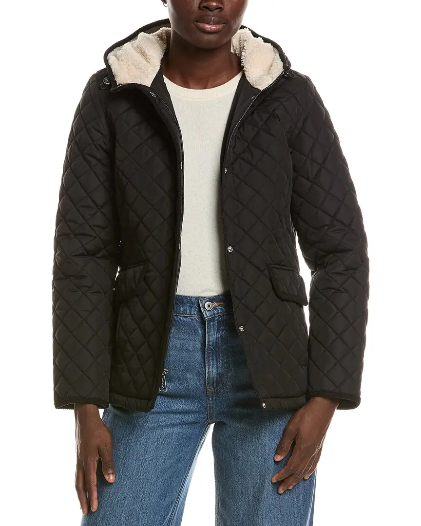 Laundry by Shelli Segal Snowchic Diamond Quilt Jacket