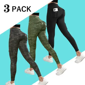 3 Pack Women's Yoga Fitness Leggings Set Casual Sports Tight Pants With Pockets for Workout & Everyday Wear Versatile Comfortable and Stylish