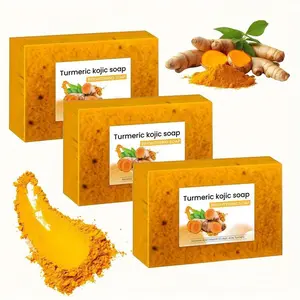 Turmeric Shea Hyaluronic Soap Bar, Deep Cleansing Moisturizing Body Wash, Suitable for All Skin Types, Unisex Bath & Shower Cleaner, Body Care