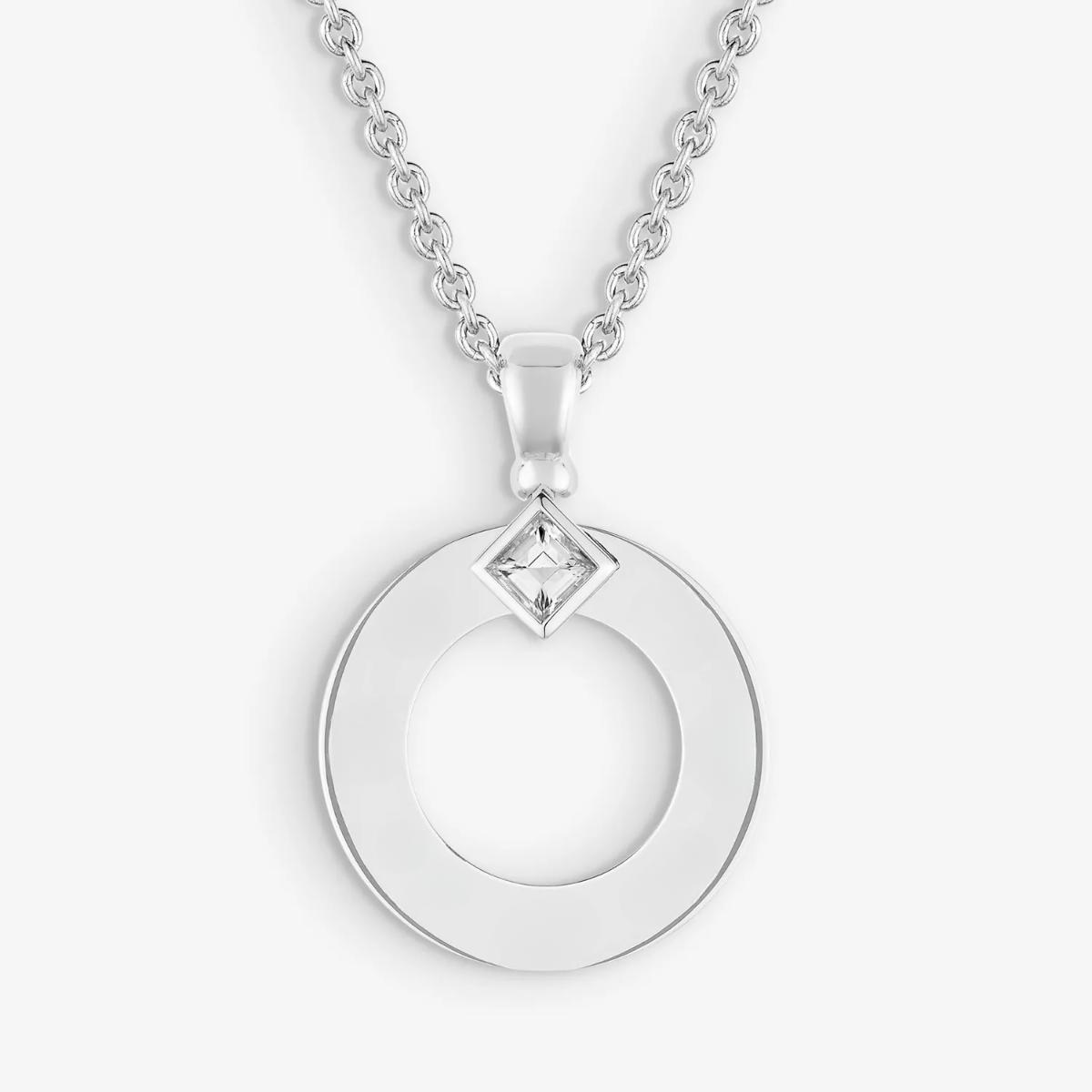 Geometric Circle Pendant Necklace  Minimalist Modern Statement Fashion Pendant Jewelry Women Party Gift