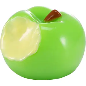 Green taba Apple Squishy Toy - Handmade Silicone Squeeze Toy for Kids & Adults, Cute Fidget Stress Relief Squishy Toys, Sticky Slow-Rising Squishy Fun for Party Favors for Kids 4-8 8-12
