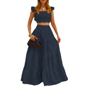 Elegant Long Sleeve Two Piece Dress Set