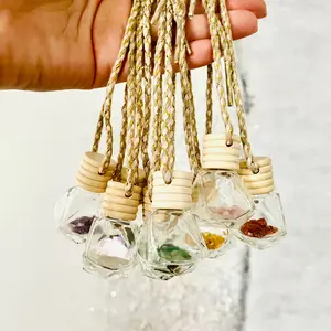 Scented Gems Crystal Gem Car Diffusers - High-Quality Glass with Various Gemstones & Crystals for Aromatherapy and Fresh Car Interiors