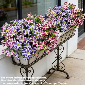New Artificial Trumpet Flowers, Faux Decorative Flower, Realistic Silk Faux Floral and Greenery, UV Fade Resistant Durable Fake Plants, All Weather Indoor Outdoor Decor for Yard Patio Garden Home, Farmhouse Holiday Decoration, fake flowers