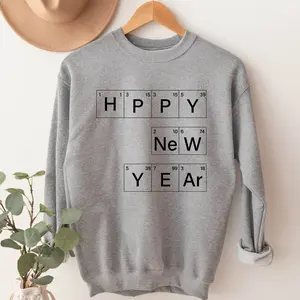 Happy New Year 2024 Sweatshirt, Happy New Year Periodic Table Words Hoodie, New Year Chemistry Teacher Gift Sweater, Chemistry Elements Hoodie