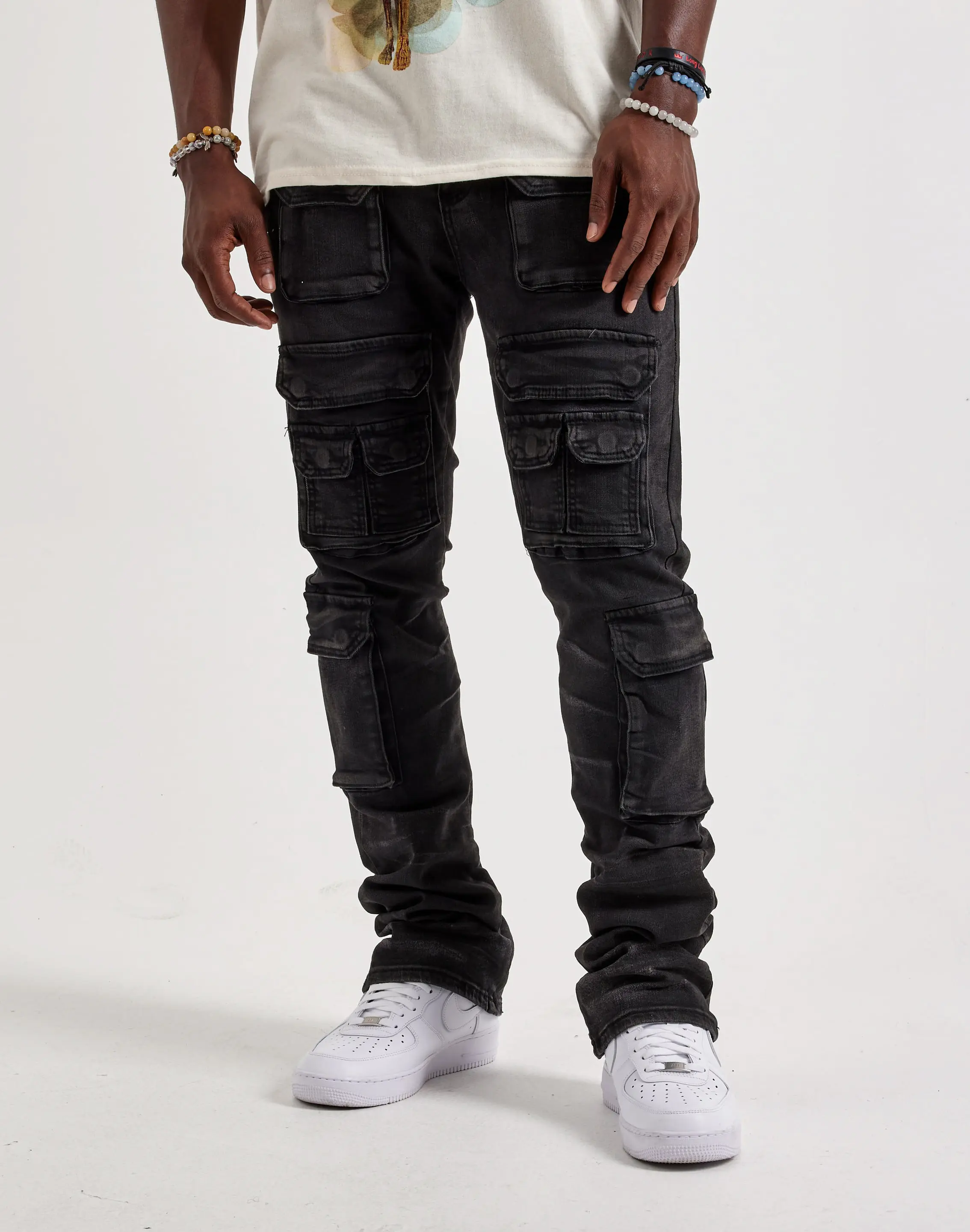 Mens WAIMEA Stacked Utility Denim Jeans