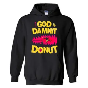Dungeon Crawler Carl HÔDie, Goddamnit Donut Shirt, Sci Fi Book Lover Gift, Reader Achievement, Goddamnit Donut, Unisex Sweater Pullover Tee