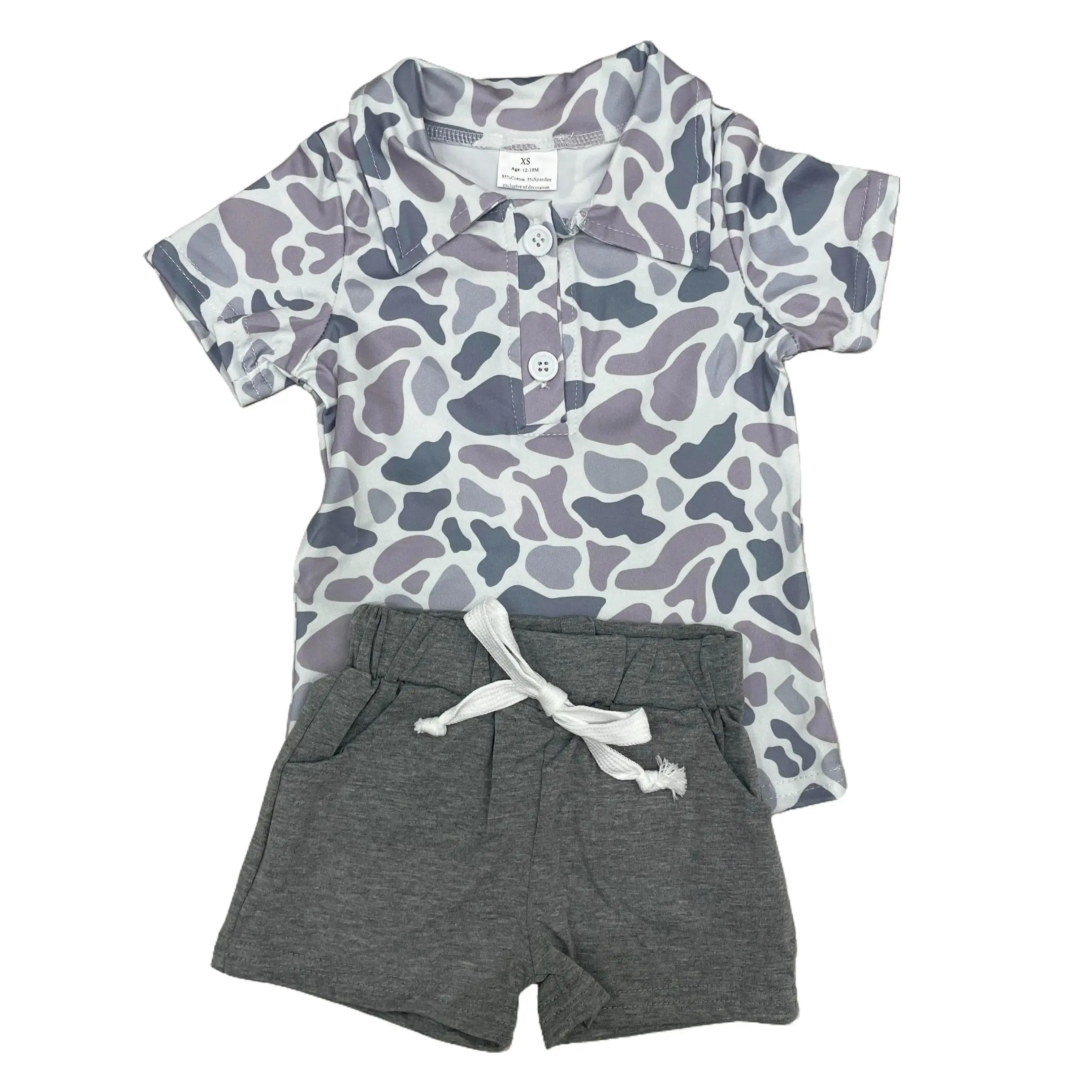 Boy Summer Outfit Boy Camo Shorts Set Hunting Clothing Set Summer Clothes