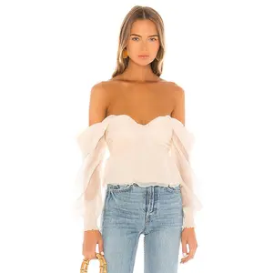House of Harlow 1960 X REVOLVE Burna Blouse in Cream