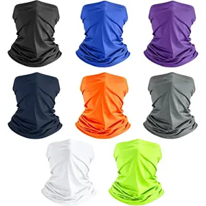 8 Pack  Gaiter Balaclava Gator  Mask UV Protection Breathable  Bandanas  Cover for Men Women