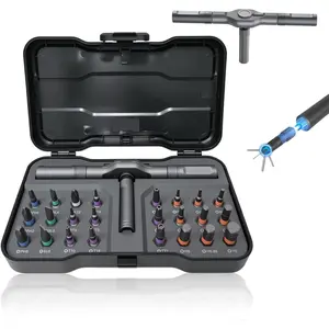24 in 1  Ratchet Small  Set, DIY Multi S2 Steel Bits Ratcheting  Bits, Removable Self-Assembly Portable Repair Tool  , Gifts for Tech Lovers