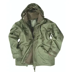 MIL-TEC® OD TRILAM. Wet Weather Jacket with Fleece Liner