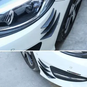 Adjustable Carbon Finber Universal Car Front Bumper Diffuser Canard Trims For BMW G20 E46 E92 X5 E70 Golf 5 6 7 Gti Audi Q7 A4 B7 A3 8V Volvo Xc90 Kit