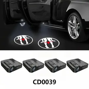4pcs Door Lights - Sexy Women's Red Underwear Logo Projector - Universal Wireless Door LED Projection Light, Door Step LED Welcome Logo Shadow Ghost Light Projection Light, Suitable for All Brands of Cars LED Women's Red Underwear Welcome Light