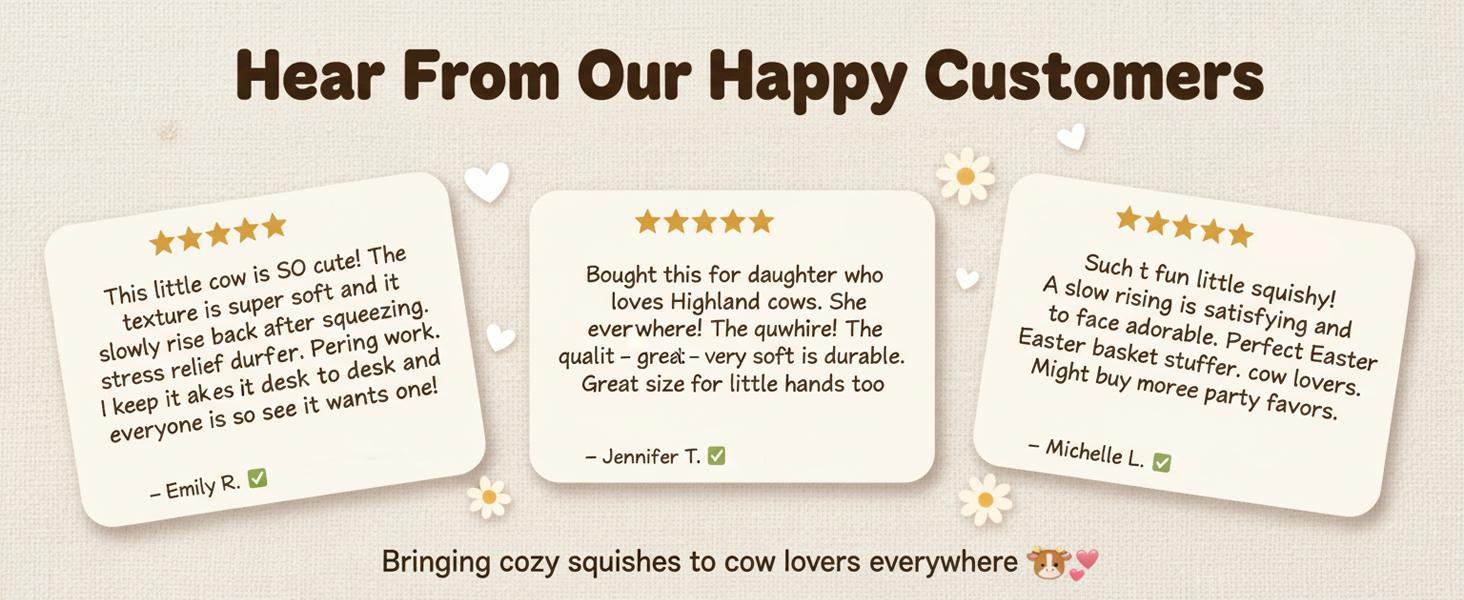 Cow Squishy Stress Relief Fidget Toy, Glitter Slow Rising Stretchable TPR Material, Cute Animal Sensory Toy For Kids Adults Cow Lovers, Easter Basket Stuffer & Daily Gifting