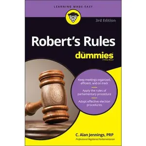 USED-Robert's Rules for Dummies by Jennings, C. Alan (Paperback)
