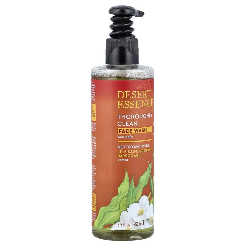 Desert Essence Thoroughly Clean Face Wash, Sea Kelp, 8.5 fl oz (250 ml)