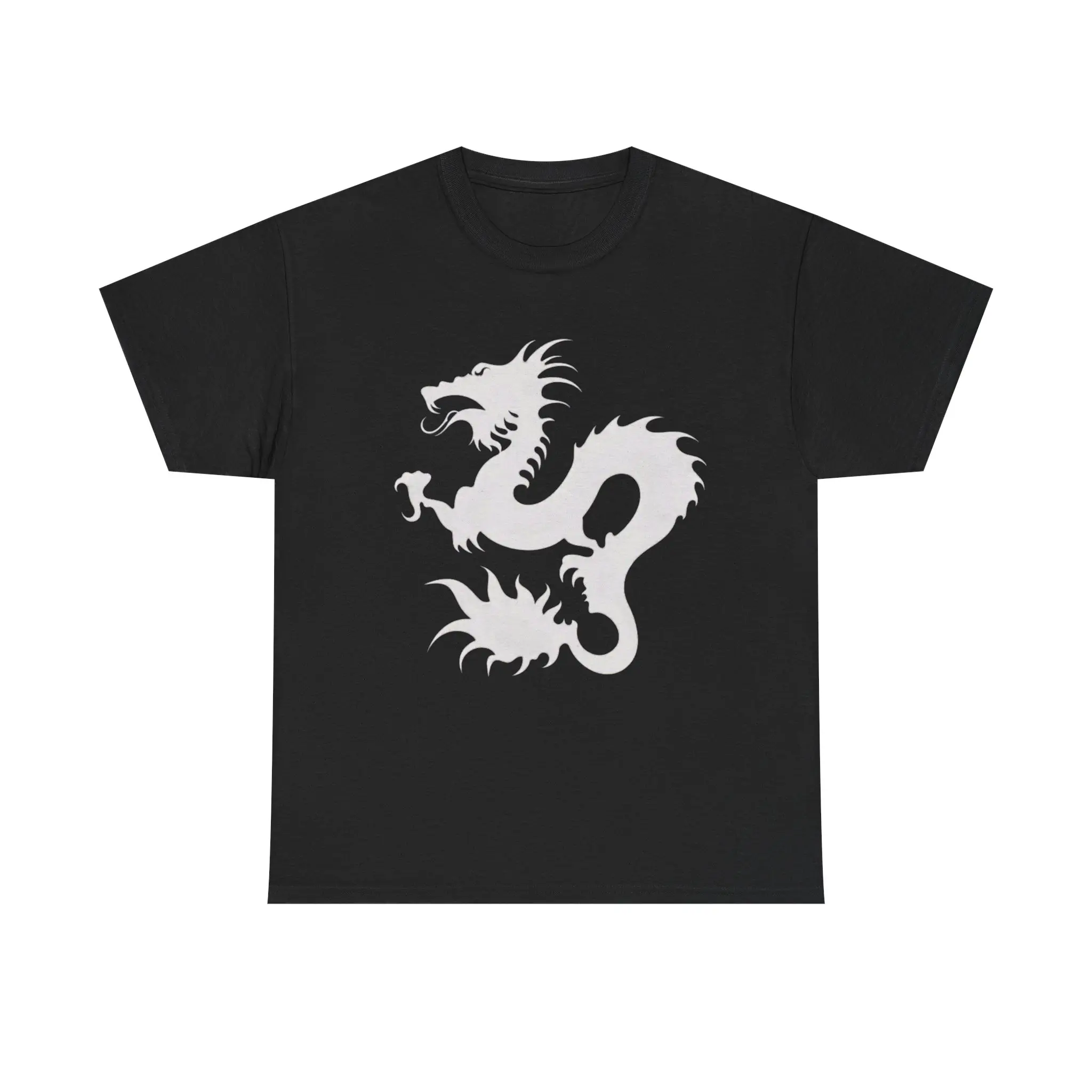Men's Silhouette Graphic T-Shirt - Round Neck Casual Streetwear Menswear Made of Soft 100% Heavyweight Cotton Yarn Fabric with Premium Print