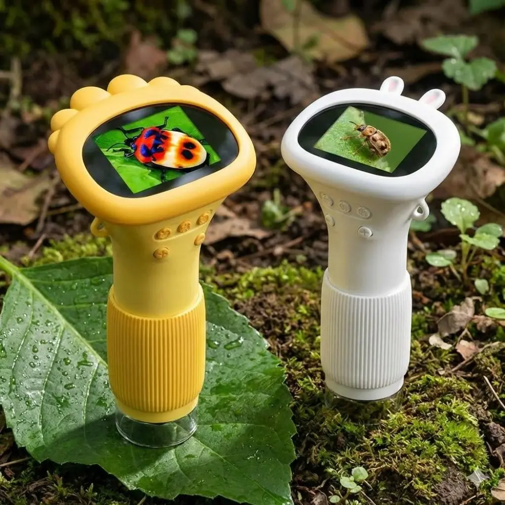 Portable Digital Microscope with IPS Screen 1000X Magnification 8 LED Lights Mini Wireless Handheld for Kids Adults Homeschool Visual Learning Tools Science Exploration & Learning Fun
