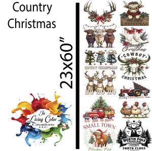 Country Christmas #1 24x60 DTF Gang Sheet
