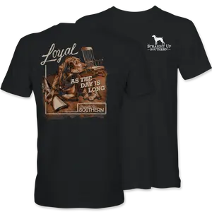 Loyal Day Retriever Graphic Short Sleeve T-Shirt – Straight Up Southern | Black
