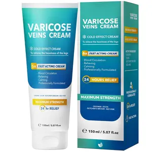 Varicose Veins Cream, Varicose Veins for Legs Made in Italy, Spider Vein for Legs, Natural Soothing Leg Varicose & Spider Veins Cream - 5.07 Fl Oz