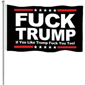 Not My   Trump Flag 3x5 Foot - Anti Trump Flag with Bright  Colors, Double Stitched Edges & Durable Brass Grommets -  for Indoor and Outdoor