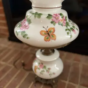 Antique Converted Hurricane Lamp