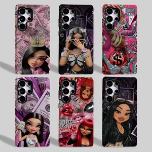 Shining Girl Collection Printed Phone Case for Samsung Galaxy S25/S24/S23/S22/S21/PLUS/FE/Ultra/NOTE20/A71/A56/A55/A54/A53/A52/A36/A35/A34/A26/A25 Shockproof Wireless Charging Thickened cover Christmas Gifts for Fashionable Girls[Samsung S25 New]