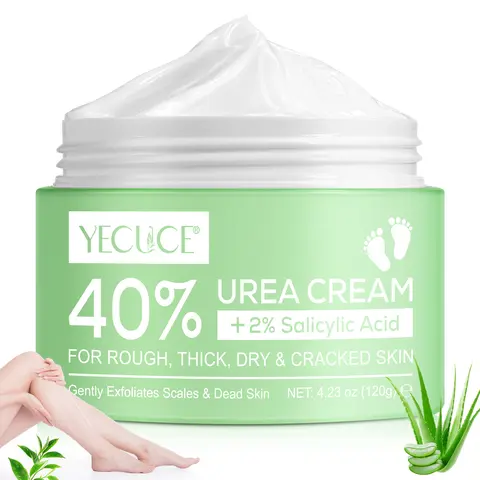 Urea Cream 40% & 2% Salicylic Acid&Maximum Strength Urea &Salicylic Cream-Hydrating Foot&Hand Cream-Moisturizing Formula for Cracked rough,thick Skin