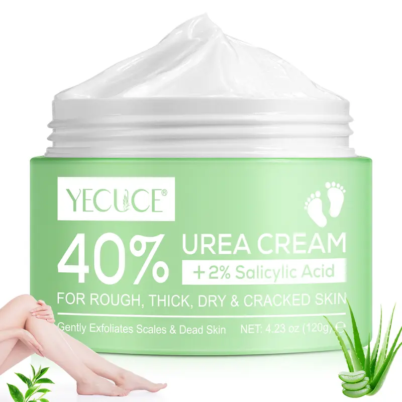 Urea Cream 40% & 2% Salicylic Acid&Maximum Strength Urea &Salicylic Cream-Hydrating Foot&Hand Cream-Moisturizing Formula for Cracked rough,thick Skin