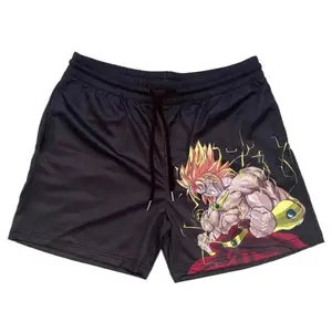 Broly Fitness Shorts/ Dragon Ball z, DBZ Sport, Gym, Outdoor, Anime Shorts