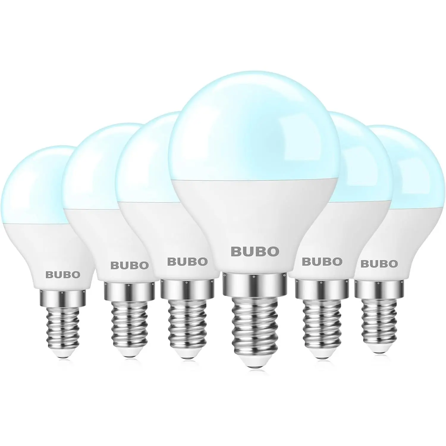 Ceiling Fan Light Bulbs 60 Watt Equivalent, E12 LED Bulb Daylight 5000K, Small Base LED Light Bulbs, Light Bulbs for Ceiling Fan 120V, Candelabra Base LED Light Bulbs 5.5W, Non-Dimmable, 6 Pack