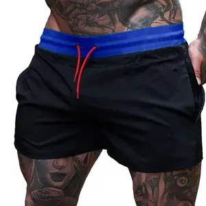 Men's 4" Inseam Running Shorts with Zipper Pocket Without Lining,casual,pocket,design short