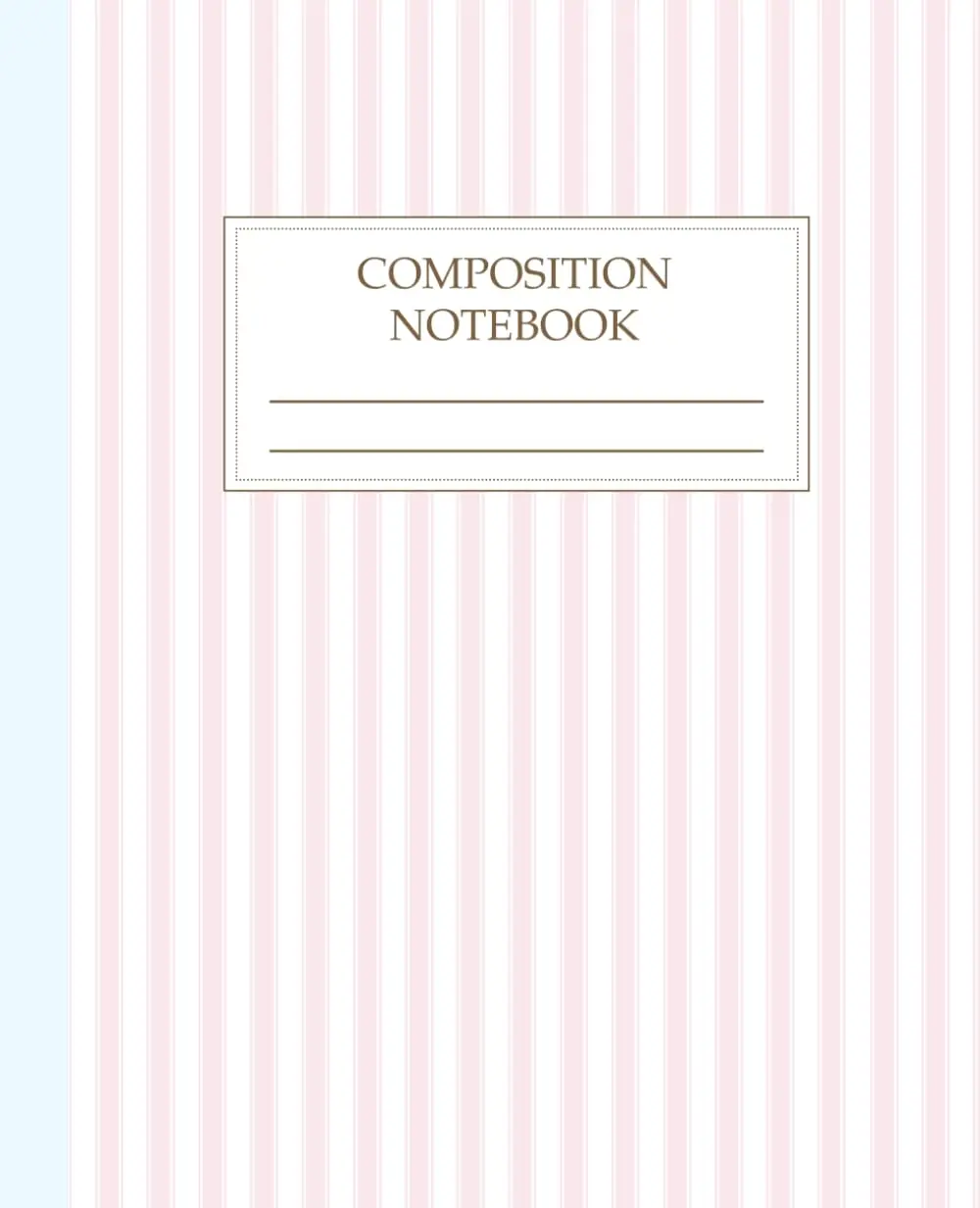Composition Notebook College Ruled: Light Pink Stripes Journal for School, College & Work