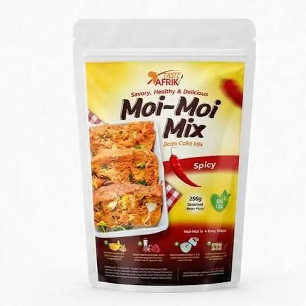 Taste Afrik Moi Moi Mix, Authentic Nigerian Ambient Quick Meal with Rich Flavor & Effortless Preparation