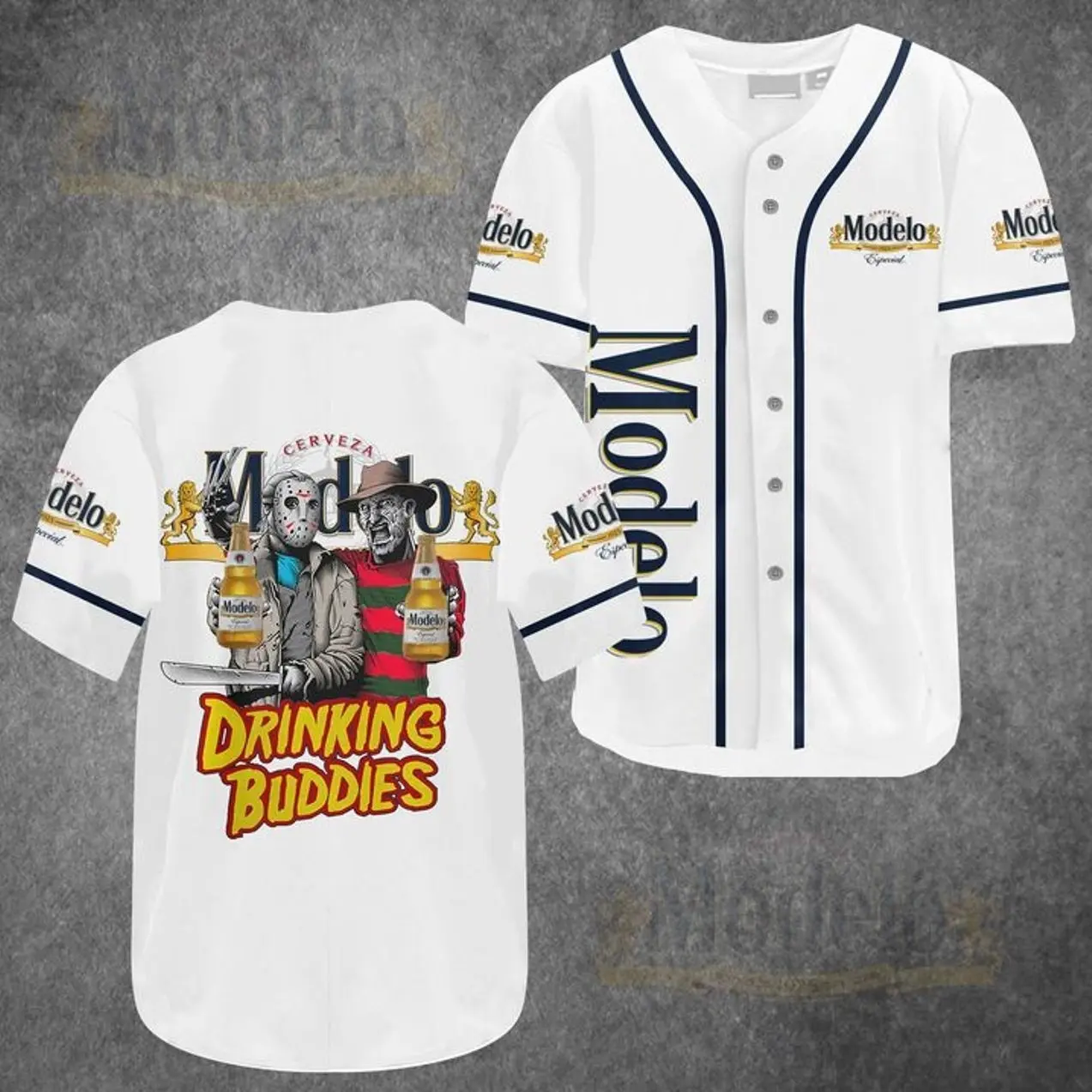 Modelo Horror Drink Buddies Baseball Jersey