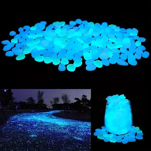 200 Mini Glow Stones, 1cm/0.43 In, Ideal for Aquariums, Weddings, Halloween, Patios, Fish Tanks, Pots, Garden Paths, Indoor Outdoor Decor