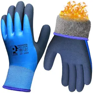 Waterproof Thermal Winter Work Gloves - Insulated, Fleece-Lined for Gardening, Fishing, and Outdoor Tasks