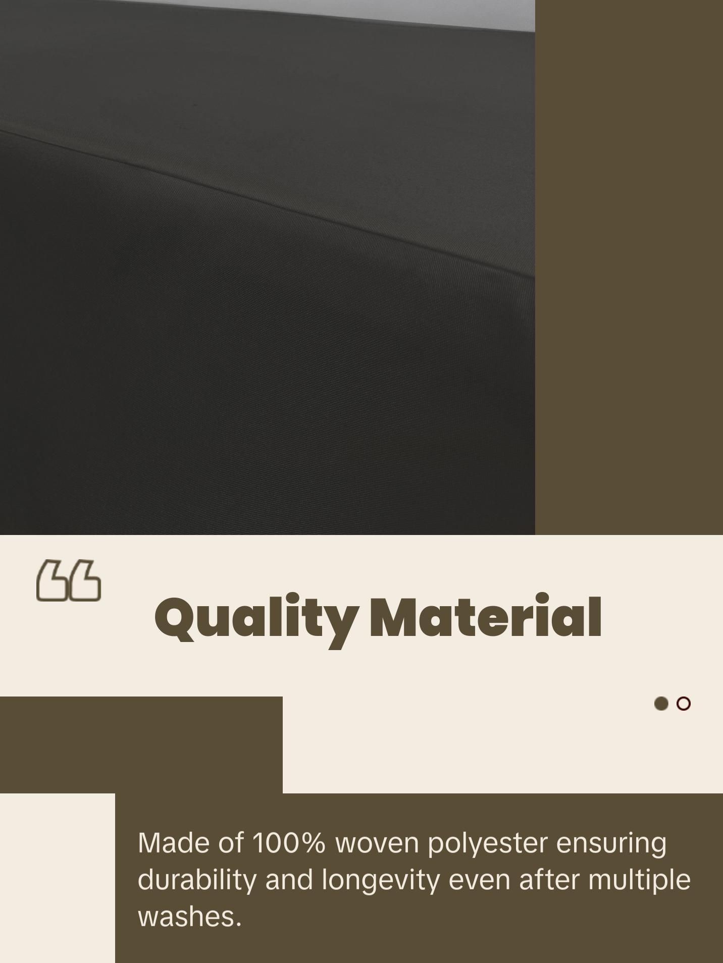 6 ft Rectangular Fitted Polyester Tablecloth Black