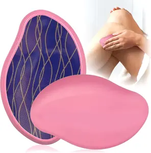 Crystal Hair Remover,Crystal Hair Eraser for Women and Men,Magic Hair Eraser for Back Arms Legs,Painless Exfoliation Hair Removal,Reusable, Washable Hair Remover(Upgraded Matte Pink)