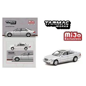 Tarmac Works 1:64 Mercedes-Benz S Class – Brilliant Silver metallic – Global64 – MiJo Exclusive