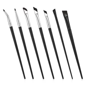 7Pcs Angled Eyeliner Brush Ultra Thin Eyeliner Brushes Eyebrow Concealer Brush Eye Brow Brushes Eyebrow Angled Brushs for Women