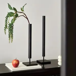 Wabi-sabi Style French Iron Display Shelf Chinese Zen Living Room Decoration Simple Modern Vase Light Luxury Flower Arrangement Base High-end Sense Unique Living Room Entrance Table Vase Iron Flower V