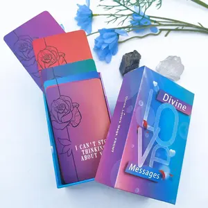 Oracle Cards Decks Divine Loves Oracle Cards,64 Love Tarot Cards Twin Flame Oracle Deck, oracle cards decks with meanings on them, Explore Intimate topics Meet Your Needs for Love and Being Loved, Love Relationship