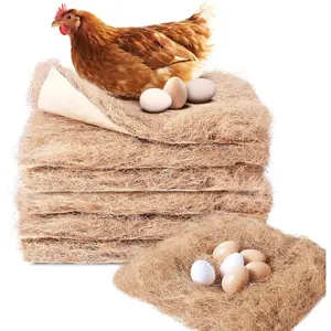 Laying Hen Nesting Pads, Premium Bedding for Chicken Nesting Box, Chicken Coop Accessories, 13x13 (6pack) FIT MOST NESTING BOX