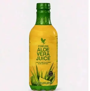 Forever Living Aloe Vera Gel Pure Inner Leaf Juice with lime 99.7% Aloe Content Preservative Free 33.8 fl oz Beverage for Healthy Digestion & Immune Support