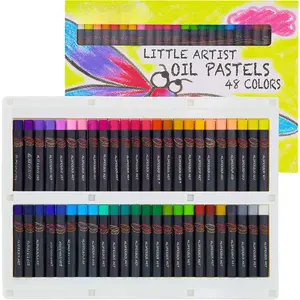 Oil Pastels for  - 48 Color Pastels for  -  Classroom  Supplies - Easy to Blend with Vibrant Colors