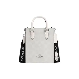 Coach Classic Monogram Mini Tote Bag with Magnetic Closure for Women